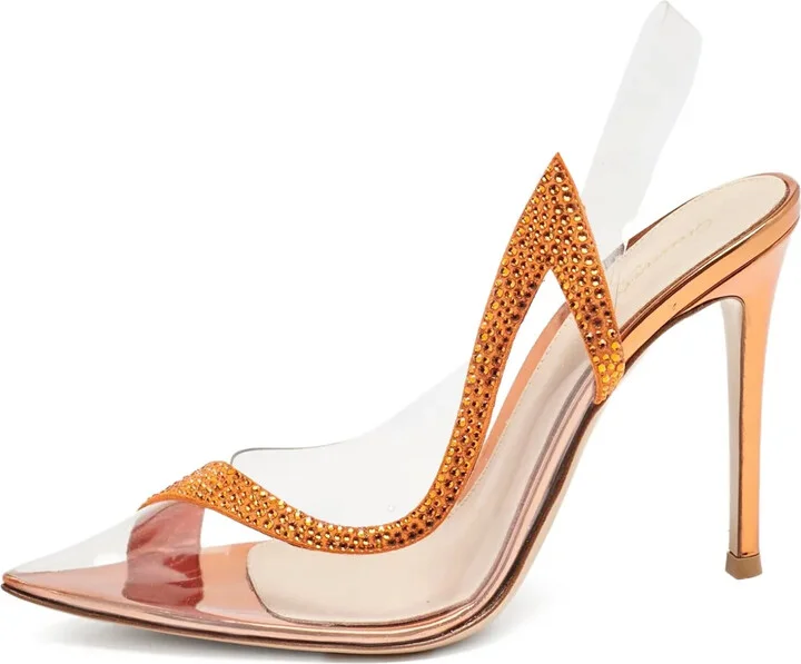 pre-owned 105mm Hortensia pumps