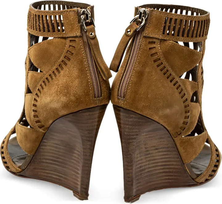 Pre-Owned 105mm Laser-Cut Wedge Boots - Image 3