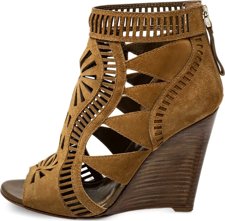 Pre-Owned 105mm Laser-Cut Wedge Boots