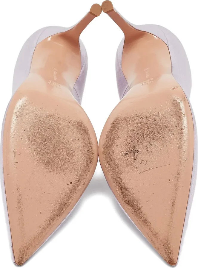 Pre-Owned 105mm Leather Pumps - Image 4