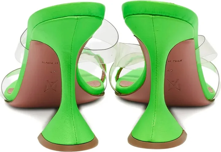 Pre-owned 105mm leather sculpted-heel sandals - Image 3