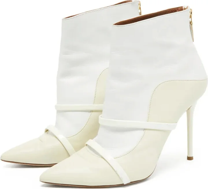 pre-owned 105mm Madison leather pointed ankle boots - Image 2