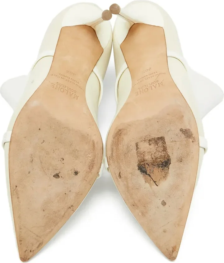 pre-owned 105mm Madison leather pointed ankle boots - Image 4