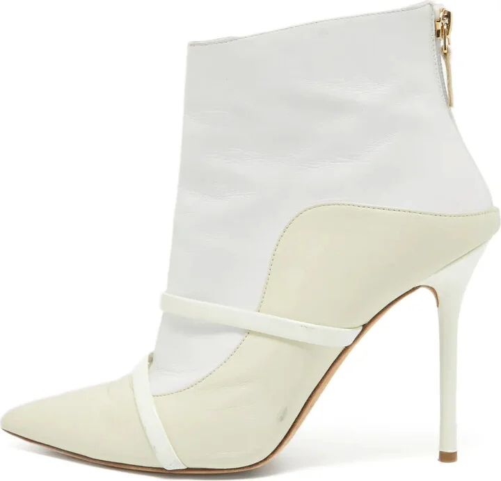 pre-owned 105mm Madison leather pointed ankle boots
