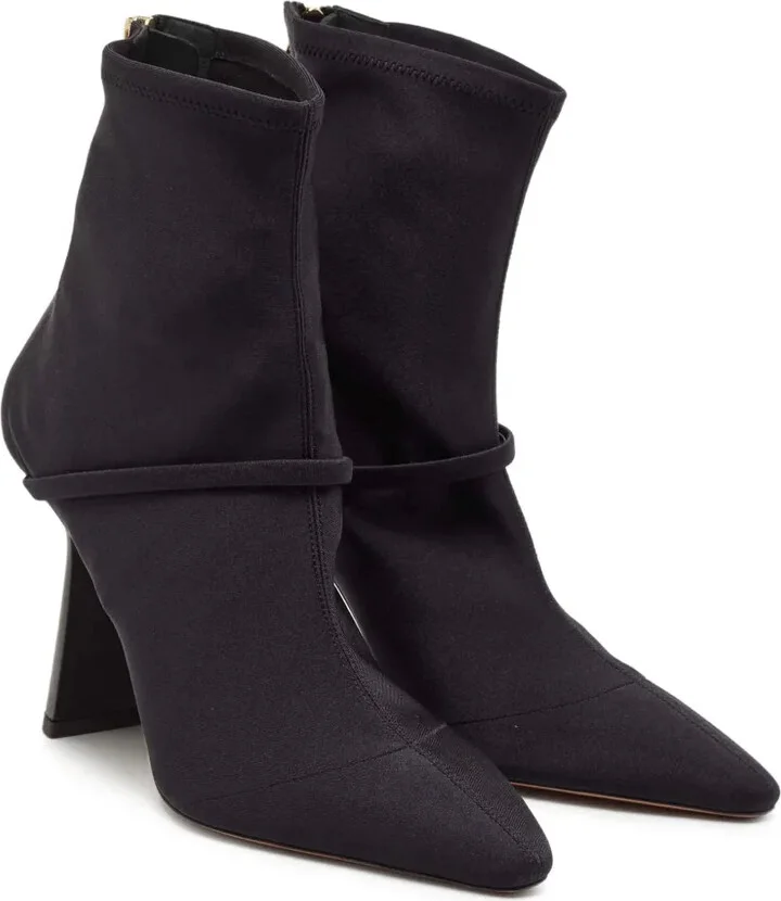 pre-owned 105mm Oliana suede pointed-toe ankle boots - Image 2