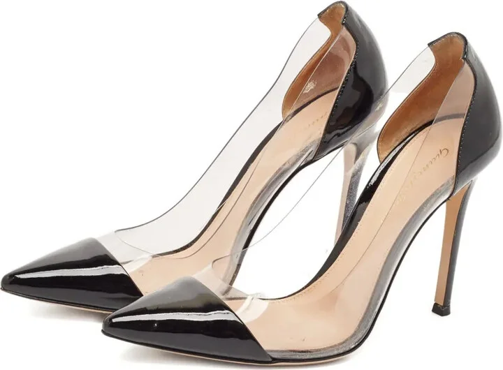 Pre-owned 105mm panelled pumps - Image 2