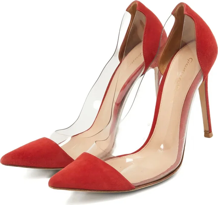 Pre-owned 105mm panelled pumps - Image 2