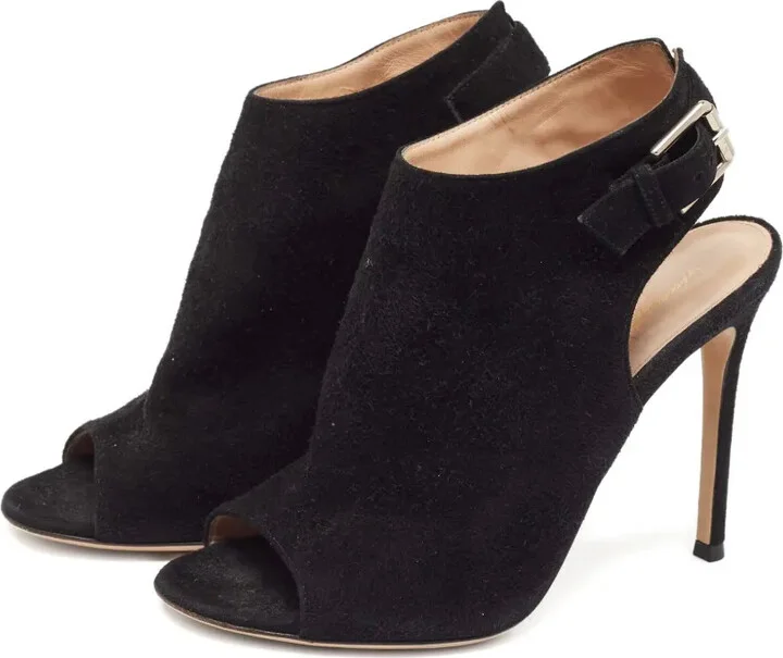 Pre-owned 105mm peep-toe ankle boots - Image 2