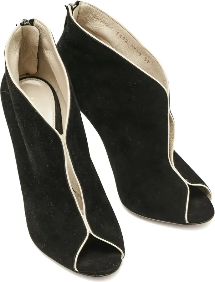 Pre-owned 105mm peep-toe stiletto boots - Image 3