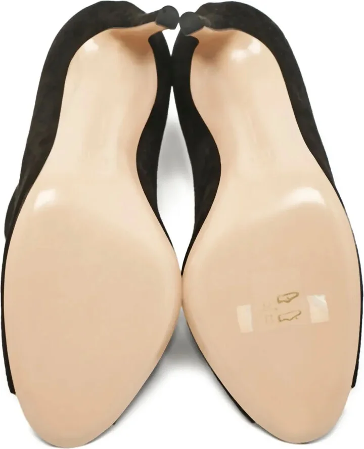 Pre-owned 105mm peep-toe stiletto boots - Image 5