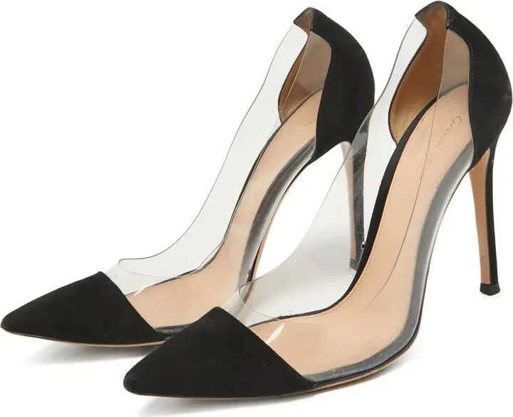 pre-owned 105mm Plexi transparent-panel stiletto sandals - Image 2