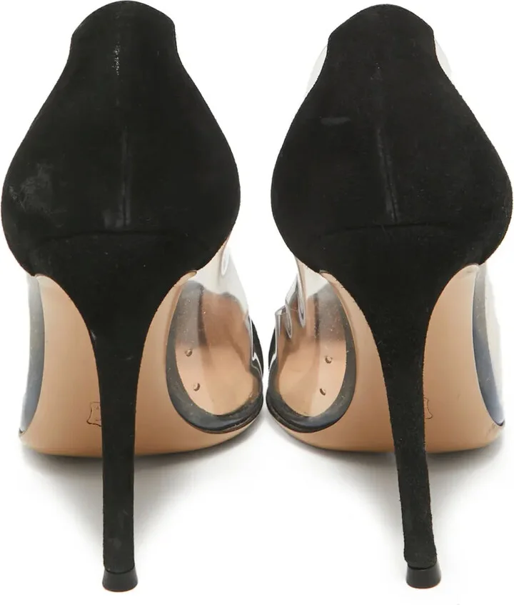 pre-owned 105mm Plexi transparent-panel stiletto sandals - Image 3