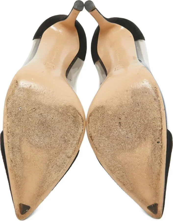 pre-owned 105mm Plexi transparent-panel stiletto sandals - Image 4