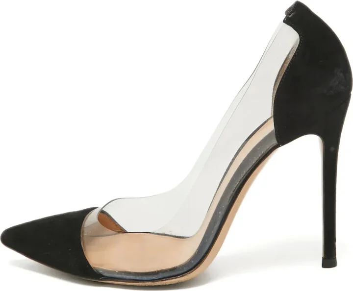 pre-owned 105mm Plexi transparent-panel stiletto sandals