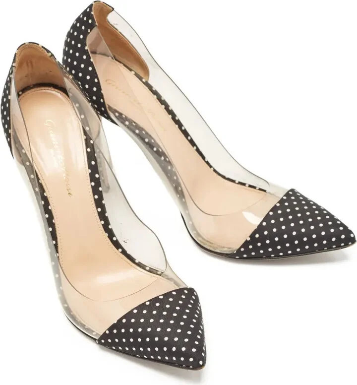 Pre-Owned 105mm Polka-Dot Stiletto Pumps - Image 2
