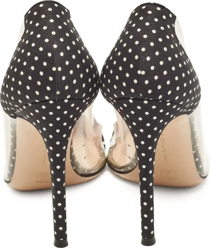 Pre-Owned 105mm Polka-Dot Stiletto Pumps - Image 3