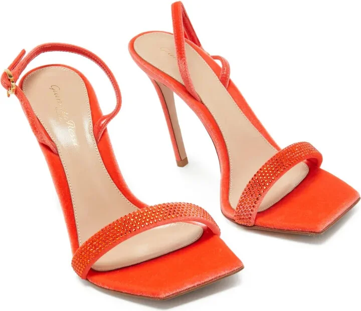 Pre-Owned 105mm Rhinestone-Embellished Sandals - Image 5