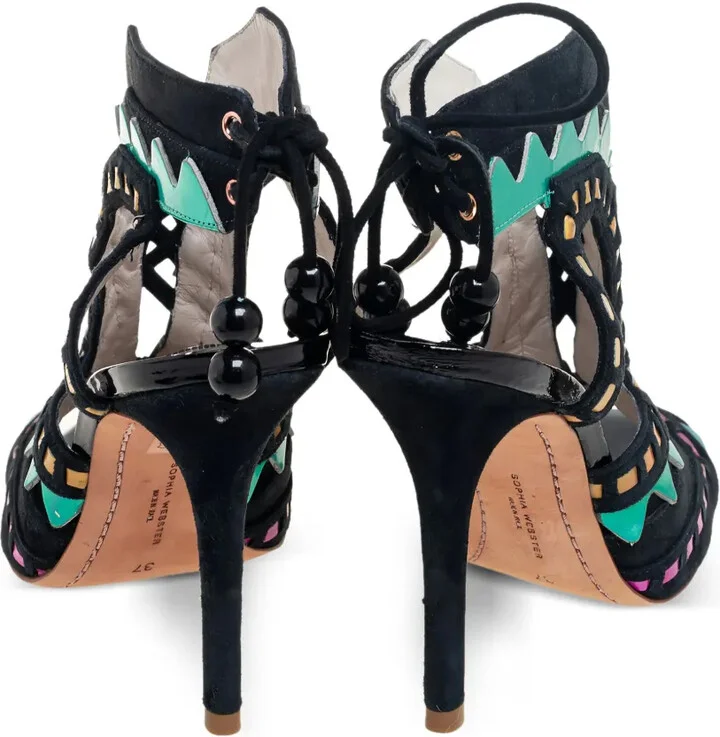 pre-owned 105mm Riko cut-out sandals - Image 4