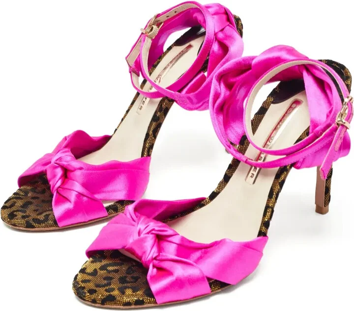 Pre-Owned 105mm Satin Bow-Embellished Sandals - Image 2