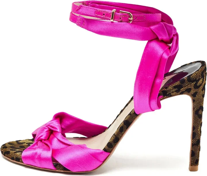 Pre-Owned 105mm Satin Bow-Embellished Sandals