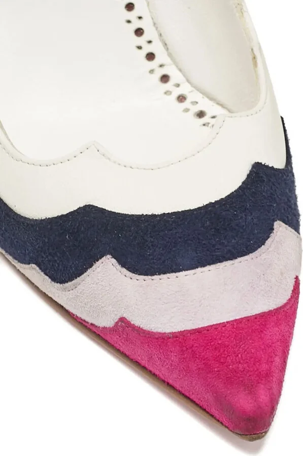 Pre-owned 105mm scalloped pumps - Image 4