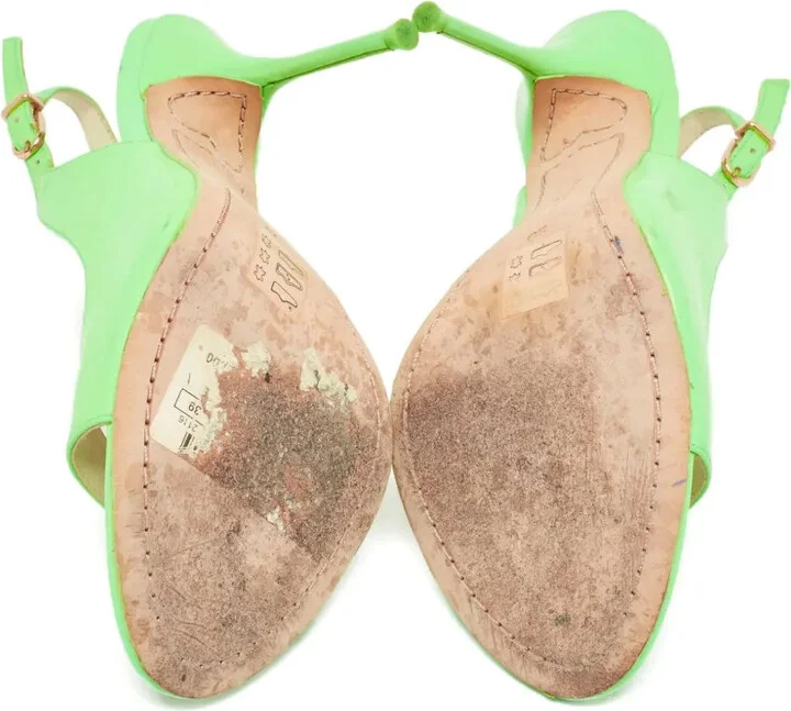 Pre-Owned 105mm Slingback Sandals - Image 5