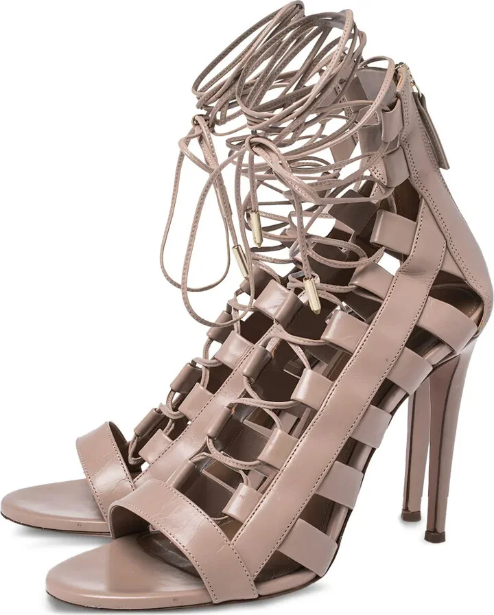 Pre-Owned 105mm Strappy Sandals - Image 3