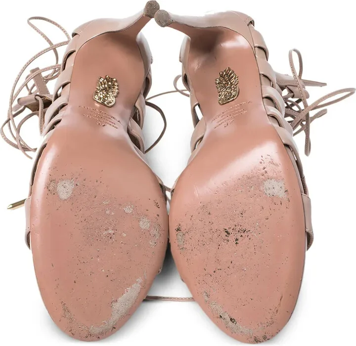 Pre-Owned 105mm Strappy Sandals - Image 5