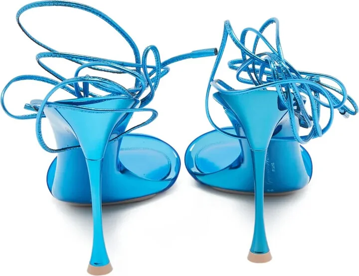 Pre-Owned 105mm Strappy Sandals - Image 3