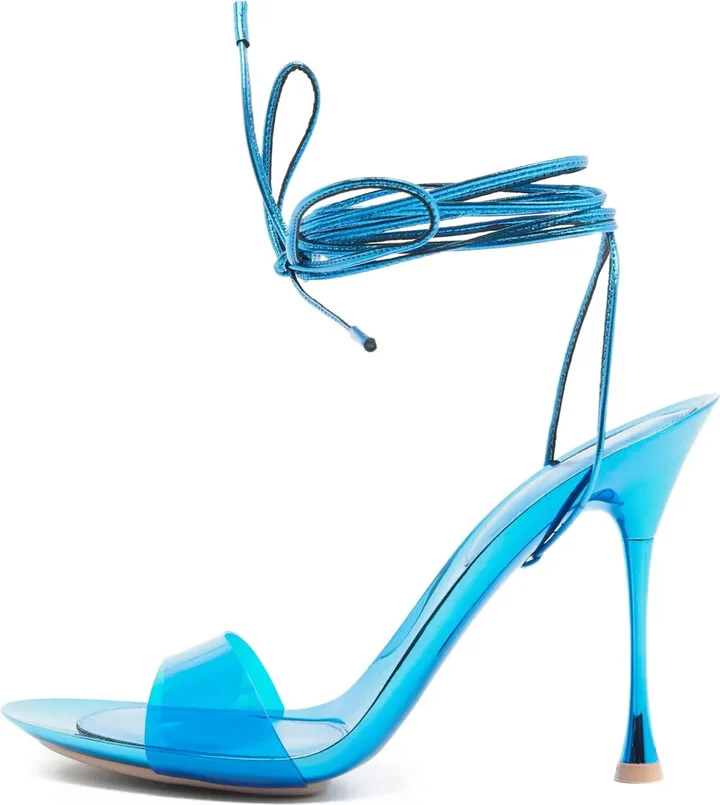 Pre-Owned 105mm Strappy Sandals