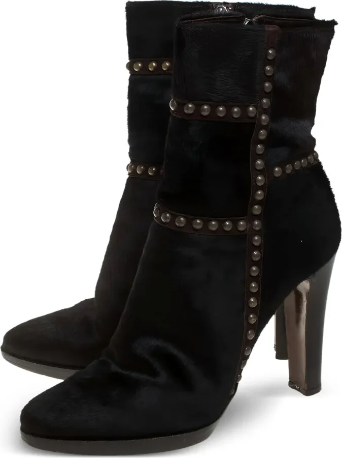 Pre-owned 105mm studded boots - Image 3