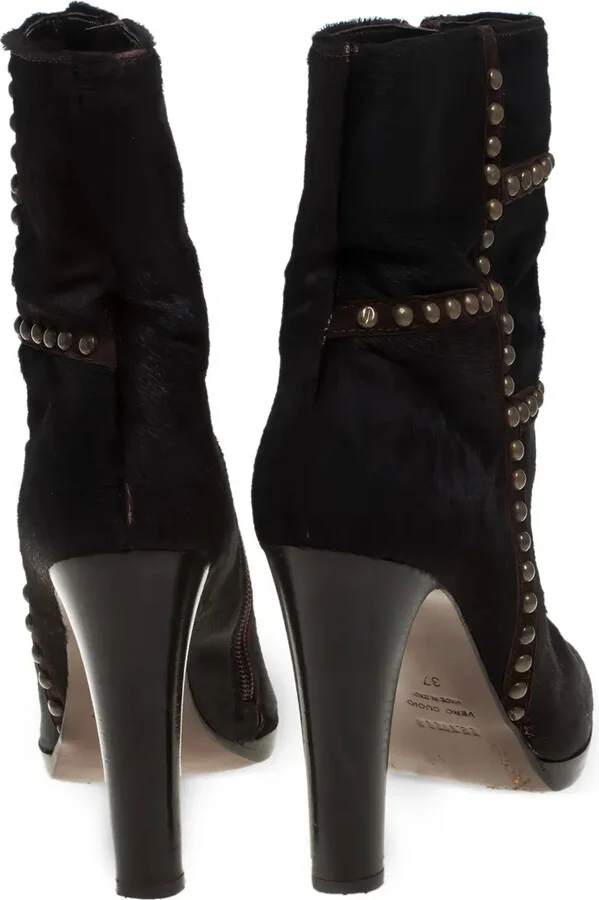 Pre-owned 105mm studded boots - Image 4