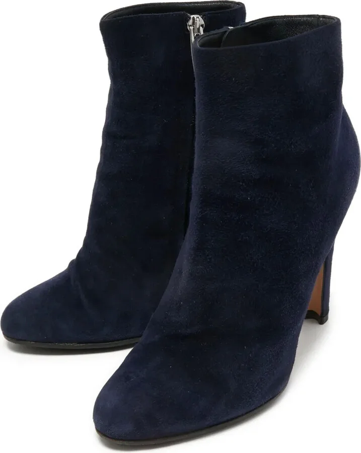 Pre-Owned 105mm Suede Ankle Boots - Image 2