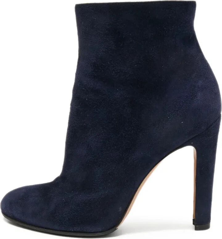 Pre-Owned 105mm Suede Ankle Boots