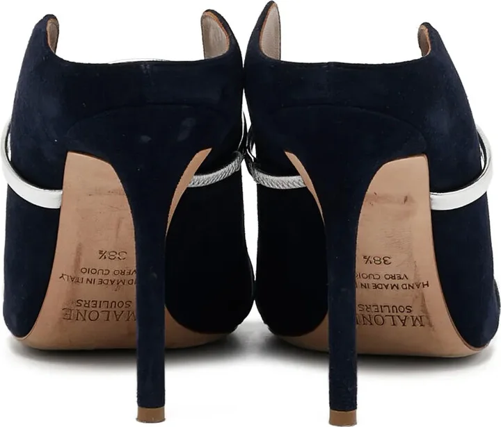 Pre-Owned 105mm Suede Mules - Image 3