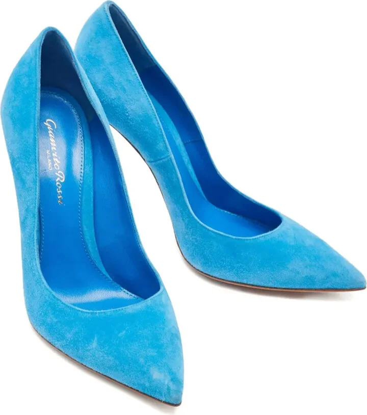 Pre-owned 105mm suede pumps - Image 3