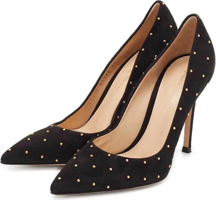 pre-owned 105mm Tyler stud-embellished pointed-toe pumps - Image 2