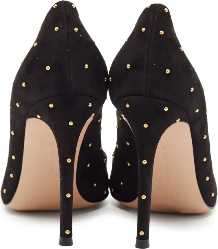 pre-owned 105mm Tyler stud-embellished pointed-toe pumps - Image 3
