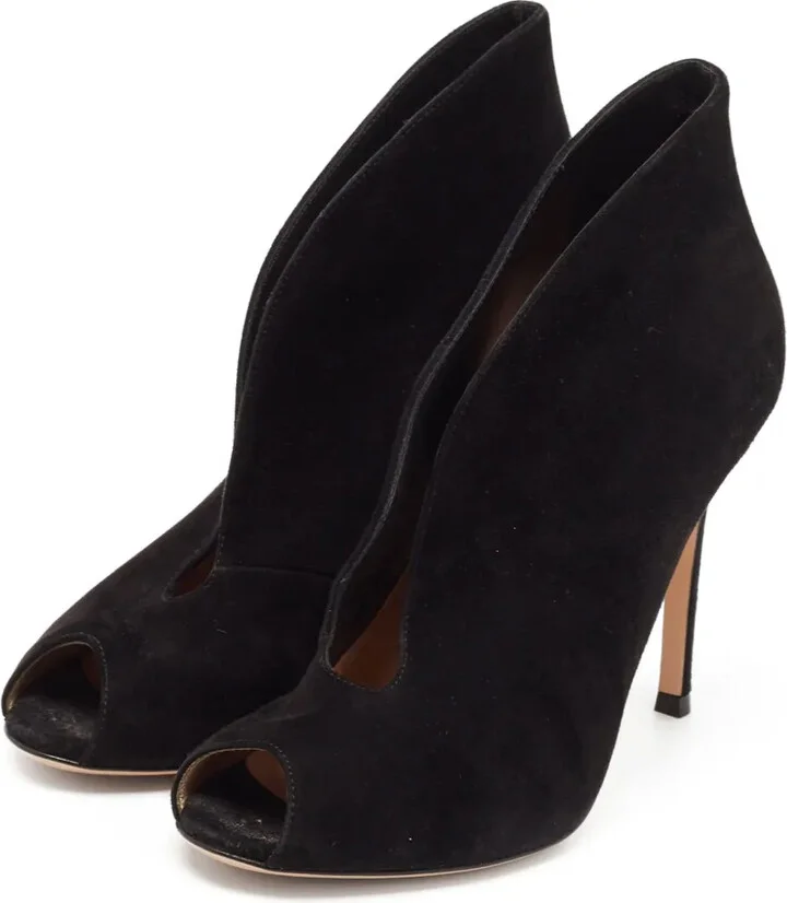 pre-owned 105mm Vamp peep-toe ankle boots - Image 2