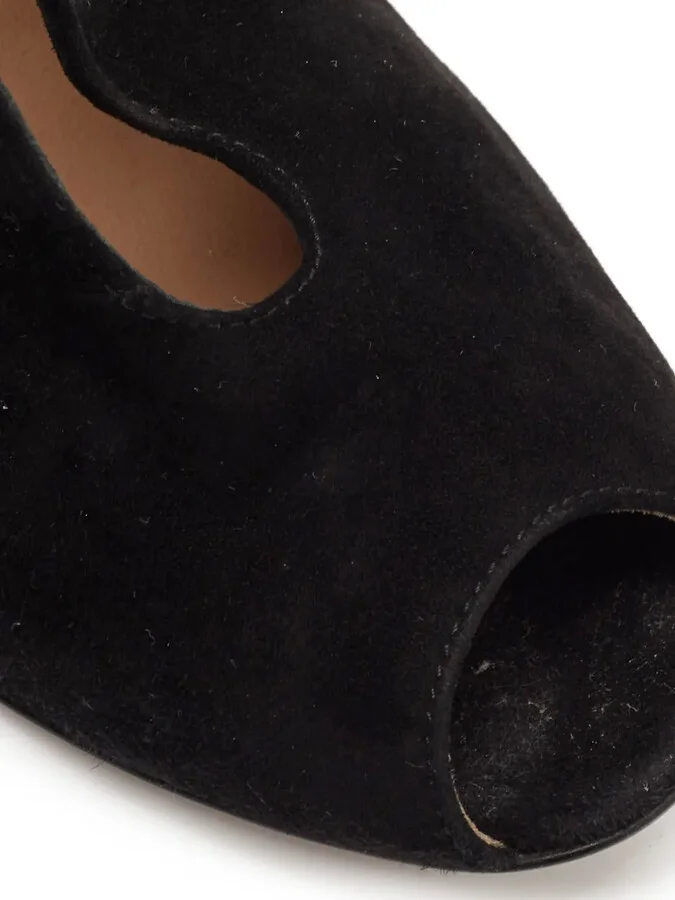 pre-owned 105mm Vamp peep-toe ankle boots - Image 5