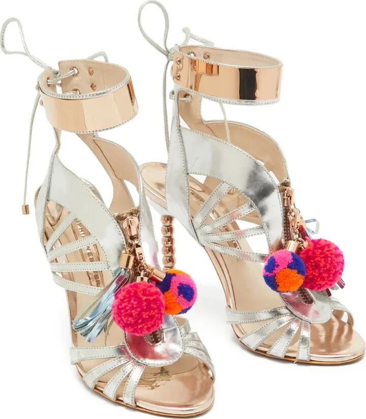 pre-owned 105mm Yasmina strappy sandals - Image 2