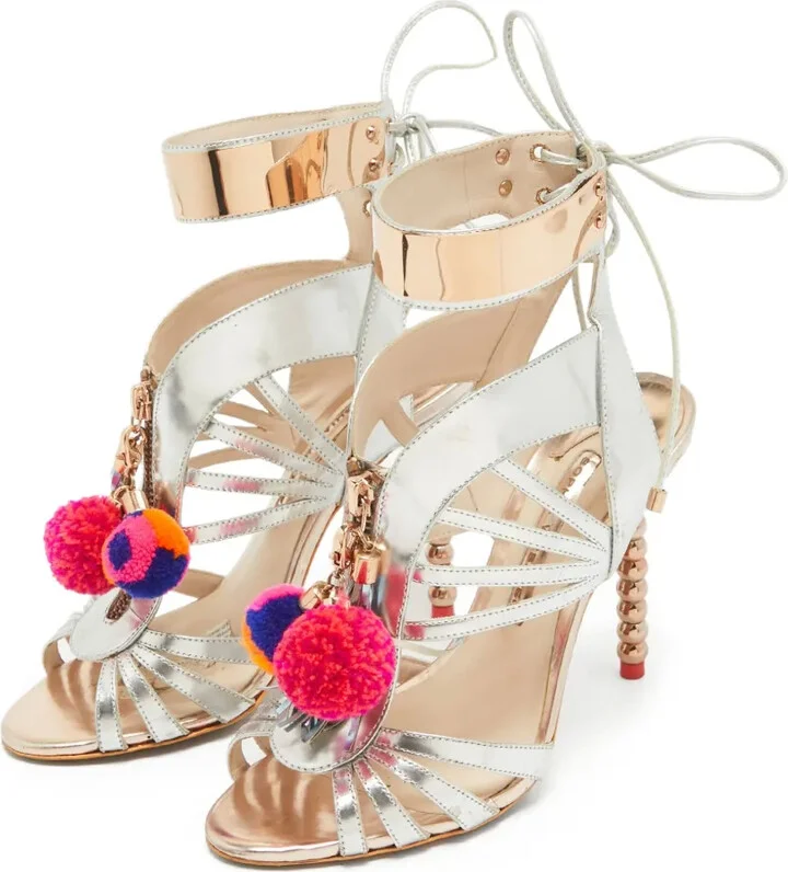 pre-owned 105mm Yasmina strappy sandals - Image 4