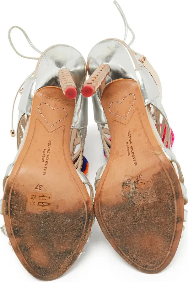 pre-owned 105mm Yasmina strappy sandals - Image 5