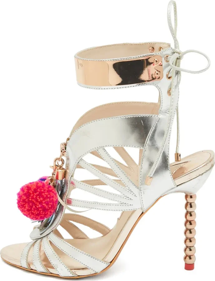 pre-owned 105mm Yasmina strappy sandals