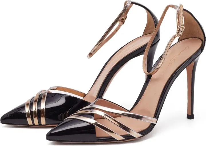 pre-owned 110mm Avenue strappy pointed-toe pumps - Image 2