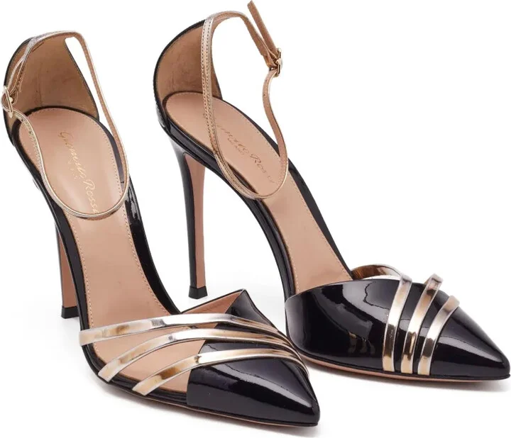 pre-owned 110mm Avenue strappy pointed-toe pumps - Image 4