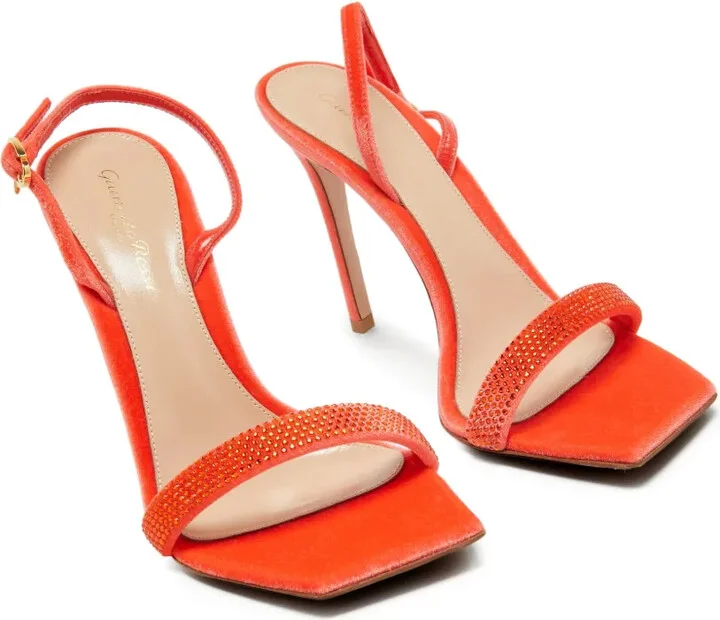 pre-owned 110mm Britney squared-toe stiletto sandals - Image 2