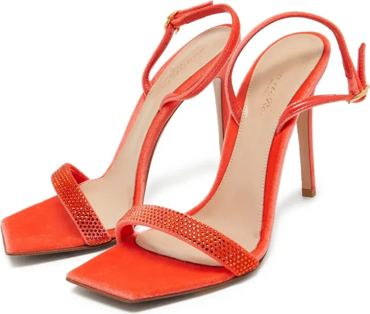 pre-owned 110mm Britney squared-toe stiletto sandals - Image 3