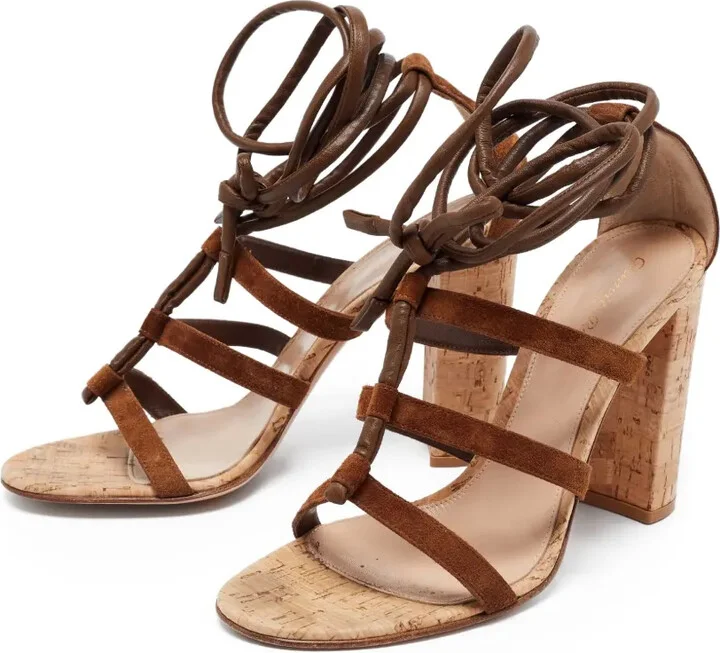 pre-owned 110mm Cayman sandals - Image 2