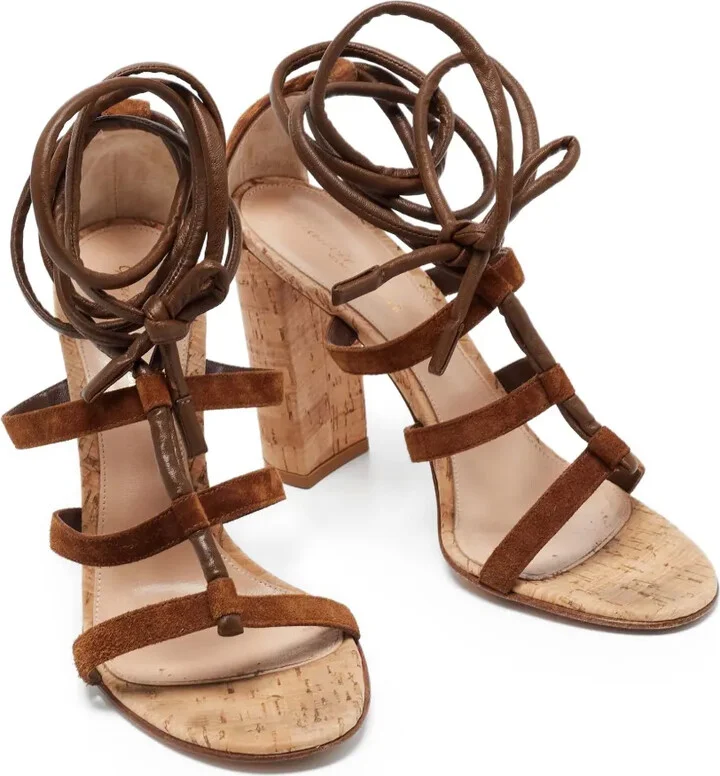 pre-owned 110mm Cayman sandals - Image 3